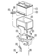 4850377 - Electrical: Dry Battery, Mexico for Mopar Image