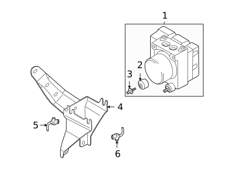 ABS Components for 2007 Mitsubishi Outlander #0