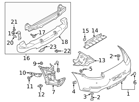 Bumper & Components - Rear for 1999 Porsche 911 #3