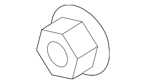 9A700746200 - : Bumper Cover Support Rail Nut for Porsche Image