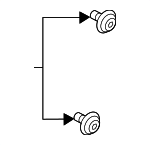 1249304101 - Body: Door Trim Panel Fastener for Kia: Forte, K4, Optima, Rio, Rondo, Sorento, Spectra, Spectra5, Sportage Image
