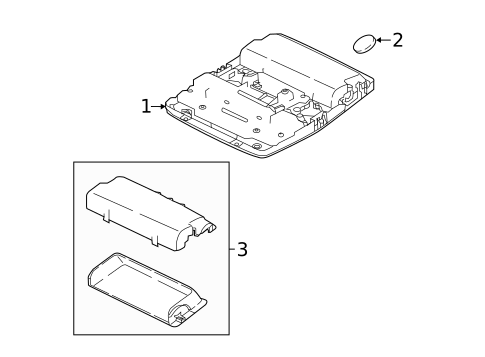 Overhead Console for 2020 Jaguar F-Pace #0