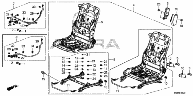 Front Seat Components (R.) for 2016 Acura ILX #0