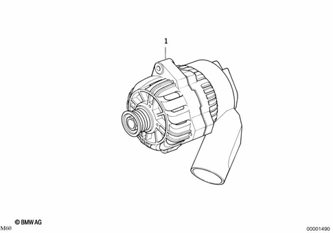 Alternator for 1995 BMW 840Ci #0