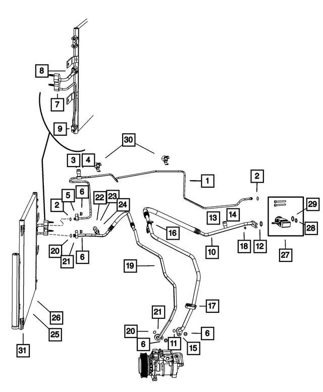 5179285AA - Air Conditioners and Heaters: A/c Charge Valve Cap for Mopar Image