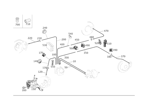 Brake Lines for 2021 Mercedes-Benz A 35 AMG&reg; #0