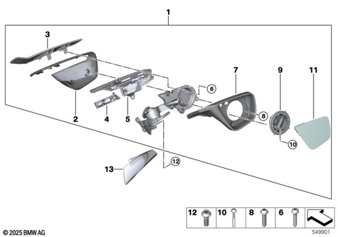 Mirrors, Trim, Storage Compartments for 2025 BMW-Motorrad R 1300 RT #0