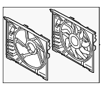 17428666818 - Cooling System: Fan Assembly for BMW: 330i, 330i xDrive, 430i, 430i Gran Coupe, 430i xDrive, 430i xDrive Gran Coupe, iX, M2, M240i, M240i xDrive, M340i, M340i xDrive, M440i, M440i Gran Coupe, M440i xDrive, M440i xDrive Gran Coupe, Z4 Image