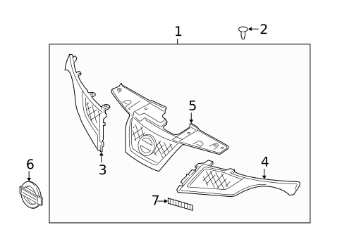 Grille & Components for 2013 Nissan Juke #0