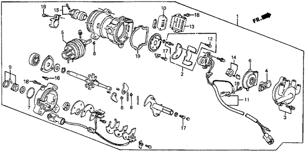 Distributor (SI) for 1986 Honda Prelude #0