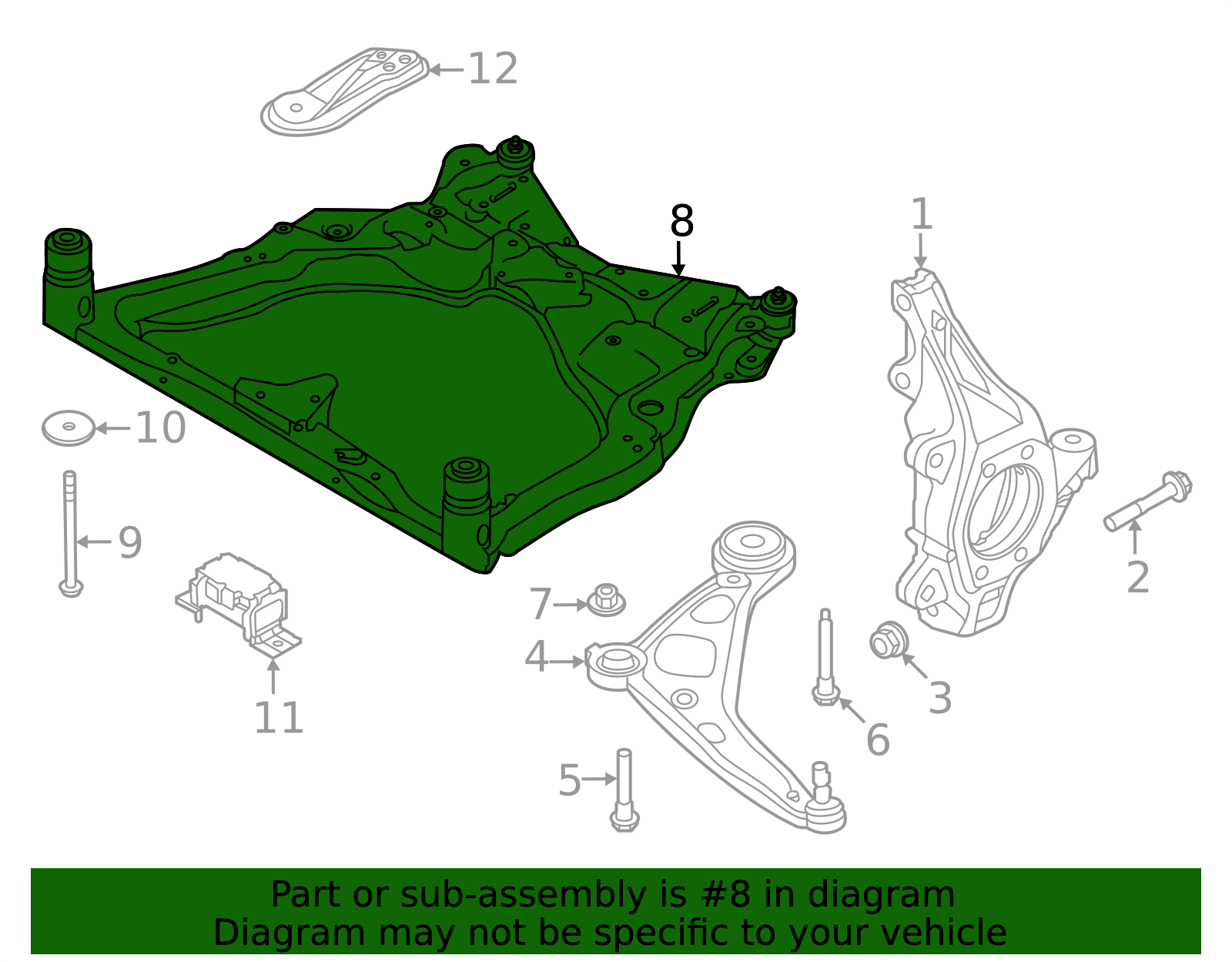 54400-6SA0D - Member Complete-Front Suspension 2022-2025 Nissan