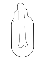 110194 - Electrical: License Lmp Bulb for Mazda: 2, 3, 323, 5, 6, 626, 929, B2300, B2500, B3000, B4000, CX-3, CX-5, CX-7, CX-9, GLC, Miata, Millenia, MPV, MX-3, MX-5 Miata, MX-6, Navajo, Protege, Protege5, RX-7, RX-8, Tribute Image