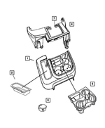 5KK90ZJ8AB - Instrument Panel and Radios and Consoles: Floor Console for Mopar Image
