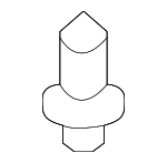 91503S0KA01 - Body: Lower Deflector Clip for Honda: Accord, Civic, Element, Pilot Image