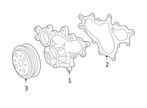 Water Pump & Related Components for 2010 Lexus LS460 #0