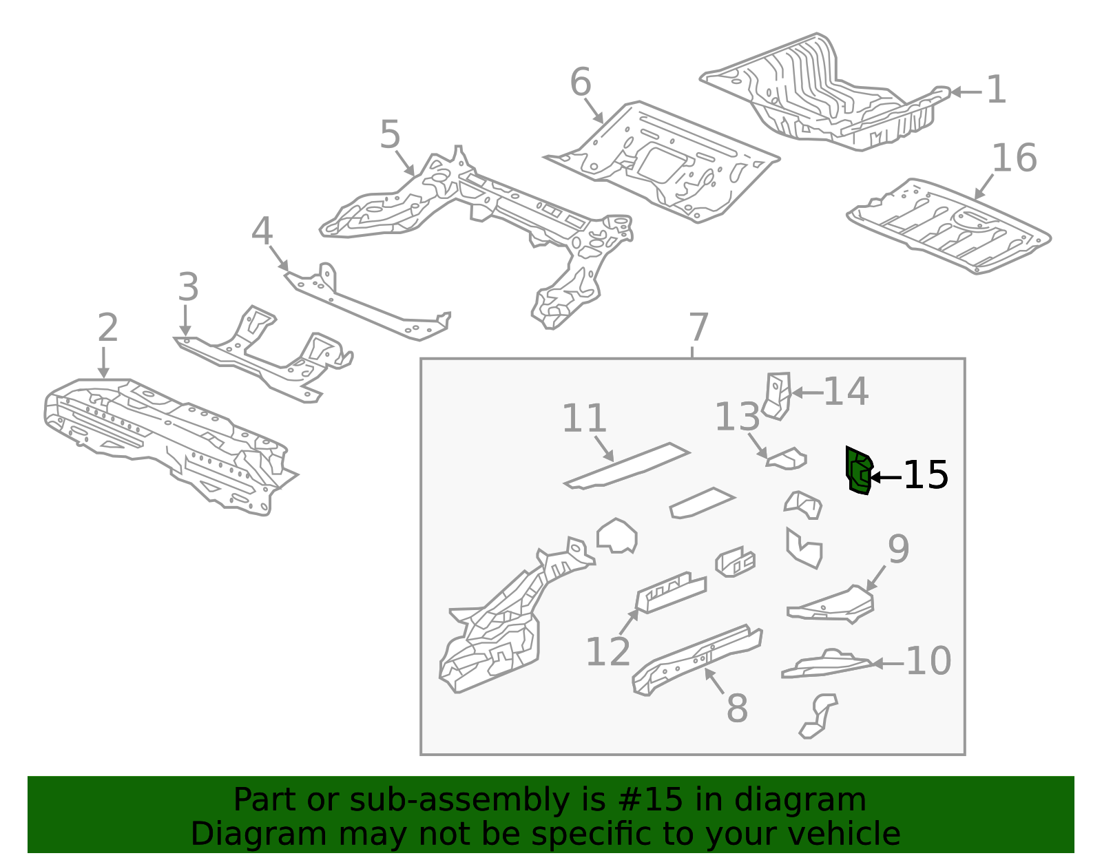 65669-TGG-305ZZ - Frame Rail End 2017-2025 Honda Civic | Honda Parts Online