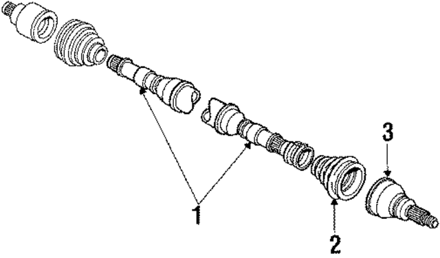 E3FZ3A329E - Suspension: Drive Axle for Ford Image