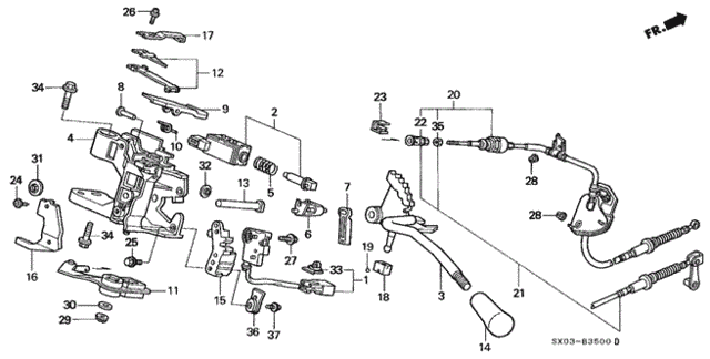 Select Lever for 1998 Honda Odyssey #0