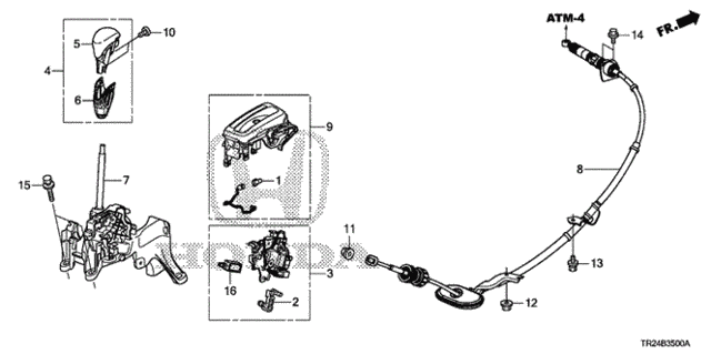 Select Lever (1) for 2012 Honda Civic #0