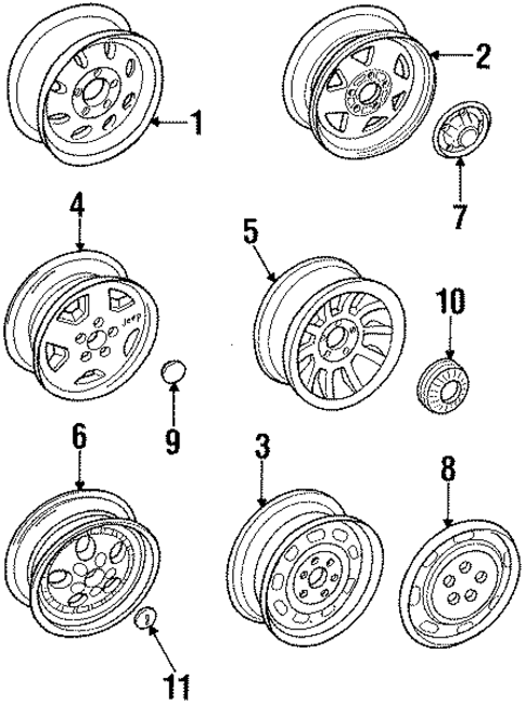 Covers & Trim for 1988 Jeep Wrangler #0