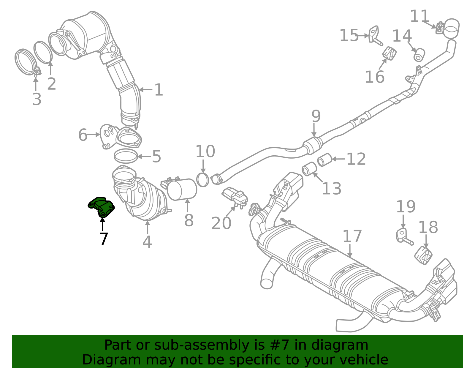 2023-2026 BMW Catalytic Converter Bracket 18-20-5-A14-9C2 | OEM Parts ...