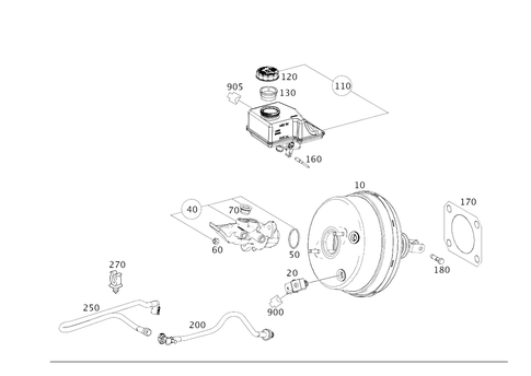 Brake Booster for 2017 Mercedes-Benz GLS350d #0