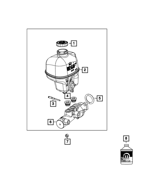 Brake Master Cylinder for 2022 Ram 1500 Classic #0