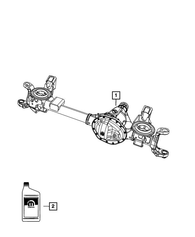 « 68065463AB – Front Axle; American Axle 235 MM Single Rear Wheel; Differential and Drive Line : Avant, Réparation Essieu pour Mopar Image »
