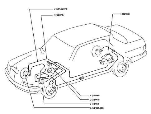 Synoptic Table-Anti-Lock Braking System for 1985 Mercedes-Benz 380SE #0