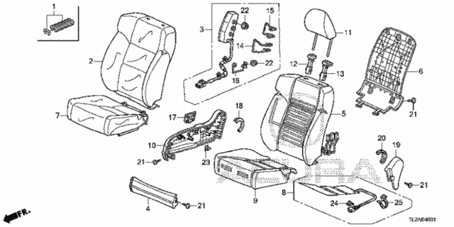 Front Seat (R.) for 2014 Acura TSX #0