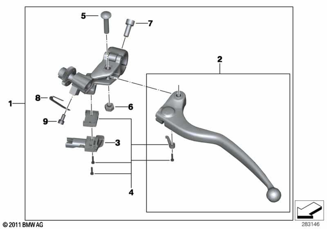 32728527985 - : Clutch Control Assembly for BMW-Motorrad Image