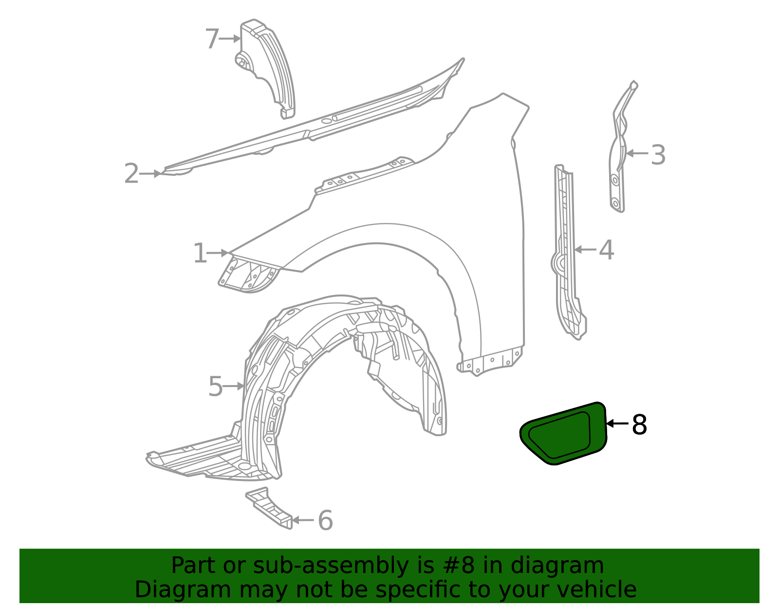 75602-62020-J1 - Fender Molding Norm Reeves Toyota Dallas Parts