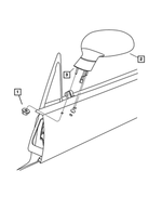 TR36DAPAD - Doors and Related Parts: Outside Rearview Mirror, Right for Mopar Image