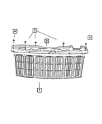 5116364AA - Cooling: Upper Fascia Panel for Mopar Image