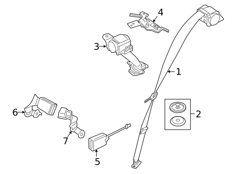 Rear Seat Belts for 2022 BMW X1 #0