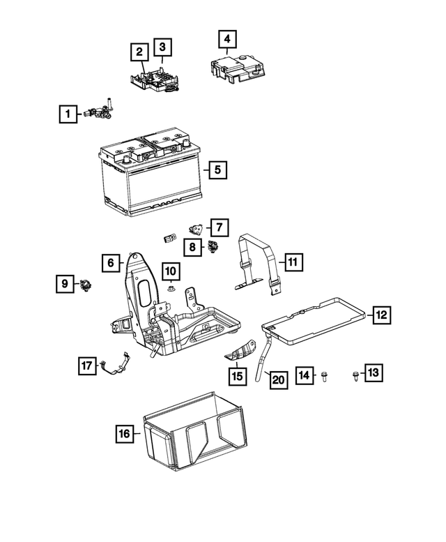 68375744AA - : Battery Control Unit for Mopar Image