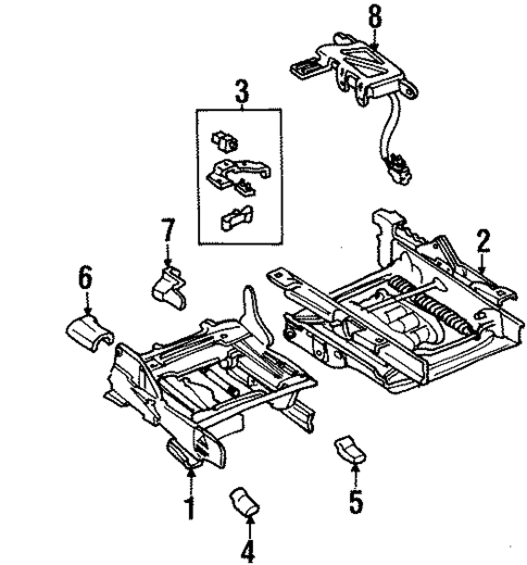 Tracks & Components for 1998 Ford Crown Victoria #1
