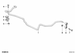 33552226507 - Rear Axle: Stabilizer, Rear for BMW: 525i, 535i, 540i, M5 3.6 Image image