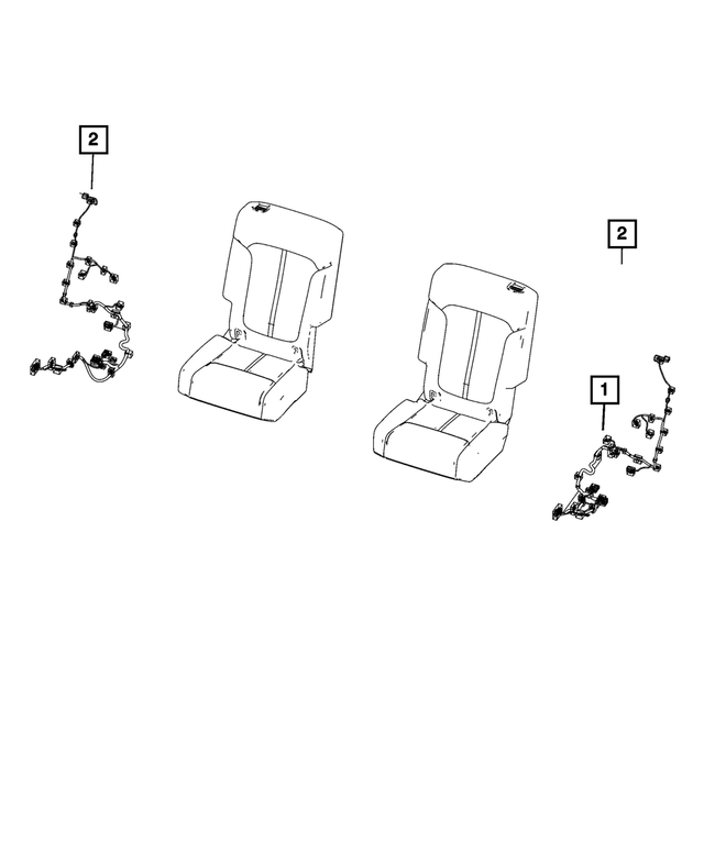 68427416AE - Electrical: Rear Seat Wiring for Mopar Image