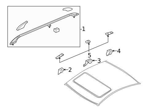 Luggage Carrier for 2008 Volkswagen Passat #1