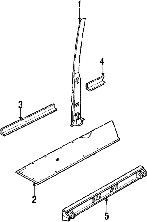 Center Pillar & Rocker for 1993 Land Rover Range Rover #0