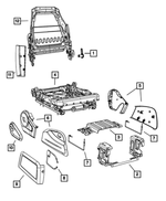 1AW56BD5AA - Interior Trim: Seat Riser Shield for Mopar Image image