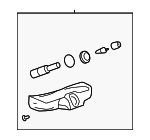 15921013 - Tire &amp; Wheel: Tire Pressure Monitoring System (TPMS) Sensor for Buick: Enclave, LaCrosse | Chevrolet: Equinox, Express 1500, Express 2500, Express 3500, Malibu, Traverse | GMC: Acadia, Savana 1500, Savana 2500, Savana 3500 | Pontiac: G5, G6, Grand Prix, Solstice, Torrent | Saturn: Aura, Outlook, Sky Image