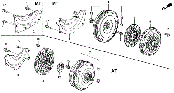 Clutch - Torque Converter for 1994 Honda Civic del Sol #0
