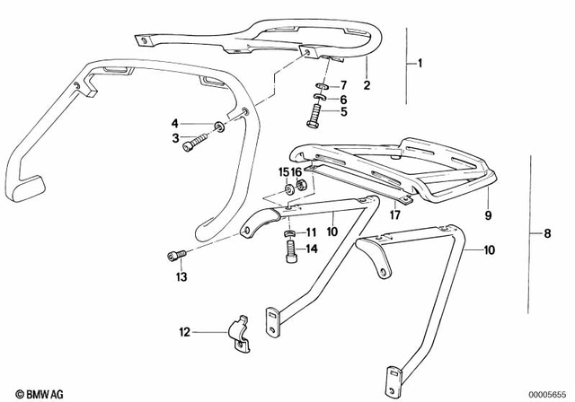 52532300390 - : Luggage Carrier for BMW-Motorrad Image