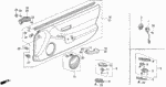 9391325420 - Interior/Bumper: SCREW, TAPPING (5X16) for Honda Image