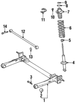 4875016110 - : Suspension Shock Absorber Mount for Toyota Image