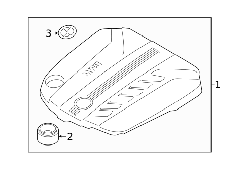 Engine Appearance Cover for 2014 BMW 535d #0