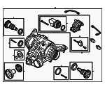 D3500043 - Universals &amp; Rear Axle: Differential Assembly for Audi: A5 Sportback, A8 Quattro, RS5, RS5 Sportback, S4, S5, S5 Sportback, S6, S7 Sportback, S8, SQ5, SQ5 Sportback Image