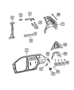 68243523AD - Body Sheet Metal Except Doors: Body Side Aperture Outer Panel, Left for Jeep: Compass Image